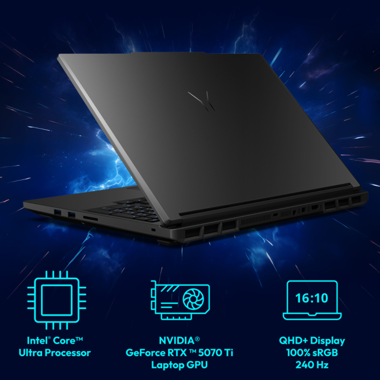 Medion ERAZER Beast 18 Intel Core Ultra 9 32GB RAM 2TB SSD RTX 5080 240Hz 18 Inch Windows 11 Gaming Laptop