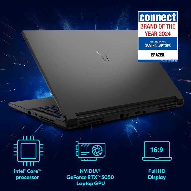 Medion ERAZER Scout 17 E1 Intel Core i5 16GB RAM 1TB SSD RTX 5050 144Hz 17.3 Inch Windows 11 Gaming Laptop