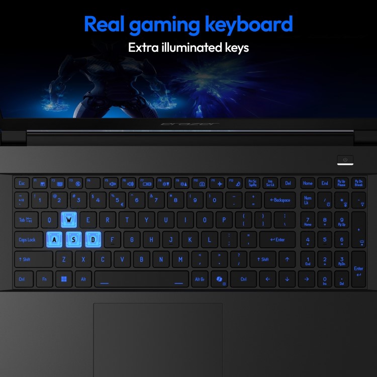 Medion ERAZER Deputy 15 P1 Intel Core i7 16GB RAM 1TB SSD RTX 5060 144Hz 15.6 Inch Windows 11 Gaming Laptop