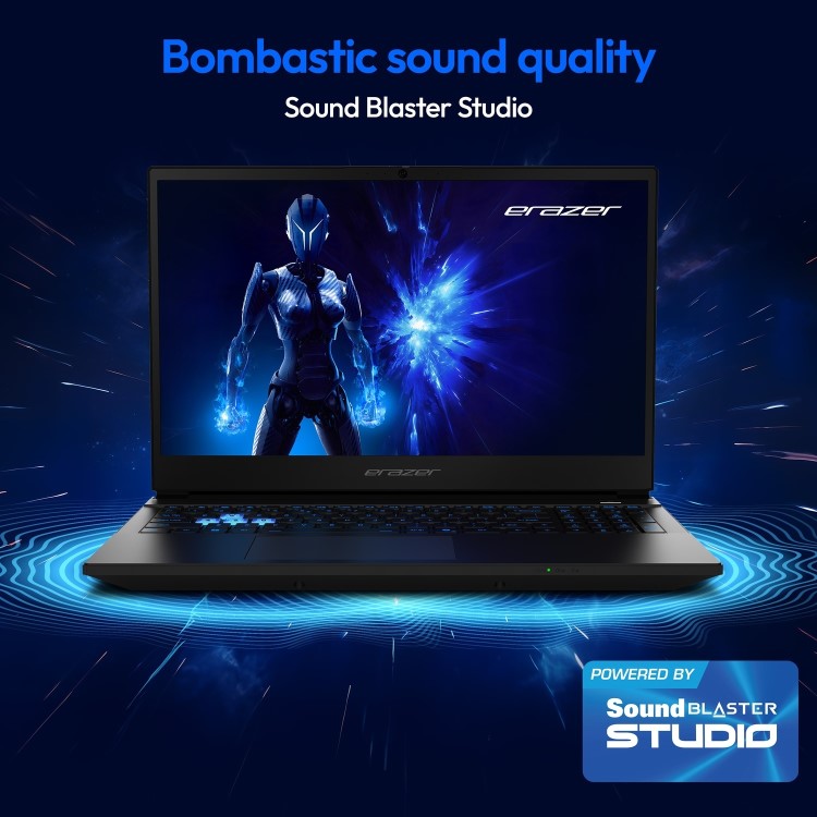 Medion ERAZER Deputy 15 P1 Intel Core i7 16GB RAM 1TB SSD RTX 5060 144Hz 15.6 Inch Windows 11 Gaming Laptop