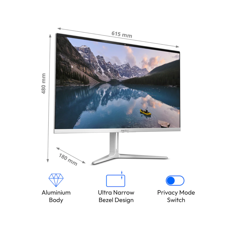 Medion Akoya Signium Intel Core 5 210H 16GB RAM 1TB SSD 27 Inch Full HD Windows 11 All-in-One PC