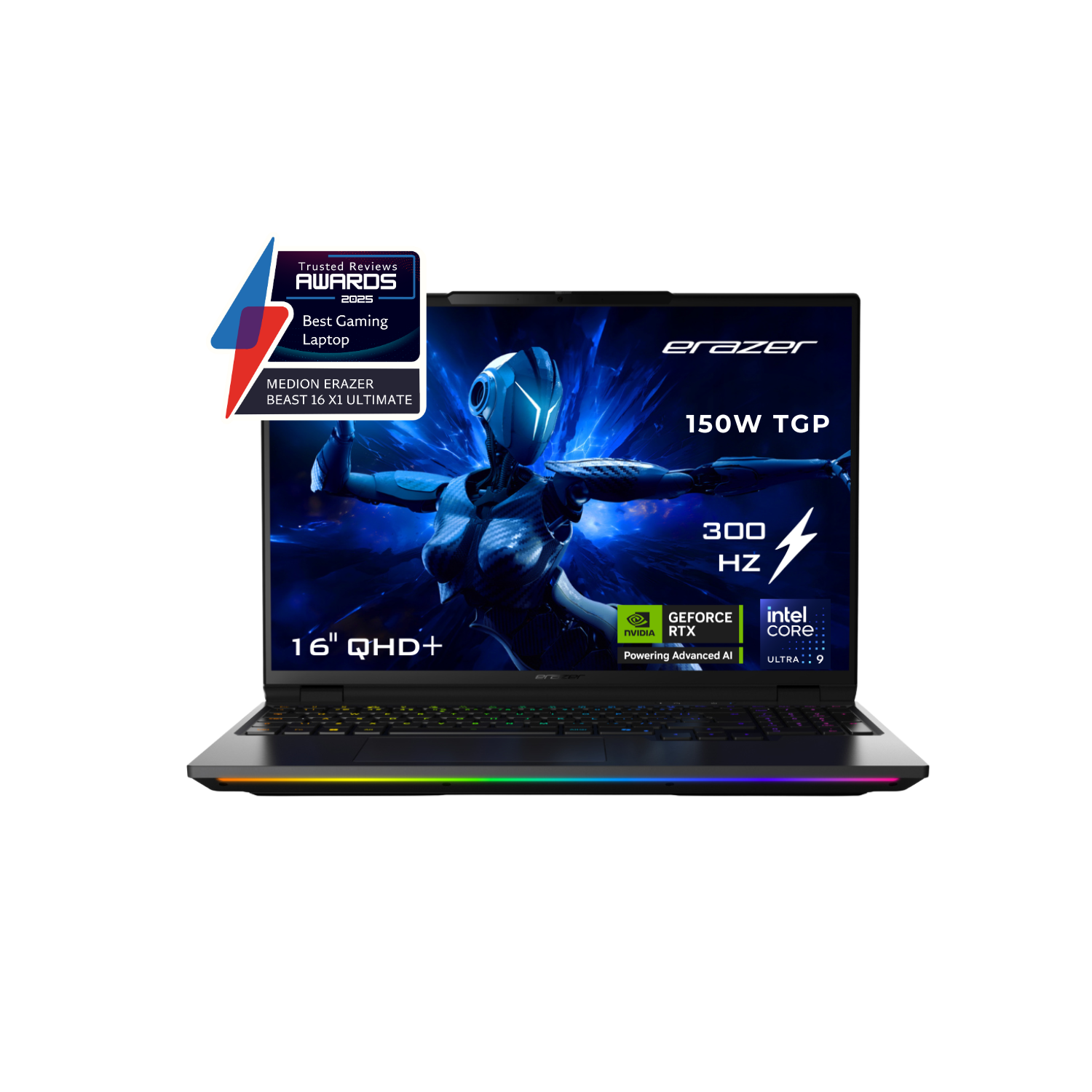 ERAZER Beast 16 X1 Intel Core Ultra 9 RAM 1TB SSD RTX 5080 300Hz 16 Inch Windows 11 Gaming Laptop