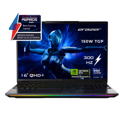 Intel Medion ERAZER Beast 16 X1 Intel Core Ultra 9 64GB RAM 2TB SSD RTX 5090 300Hz 16 Inch Windows 11 Gaming Laptop