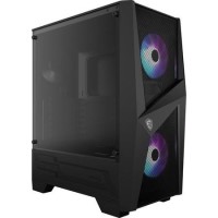 MSI MAG FORGE 100R ARGB Mid Tower Gaming PC Case Black