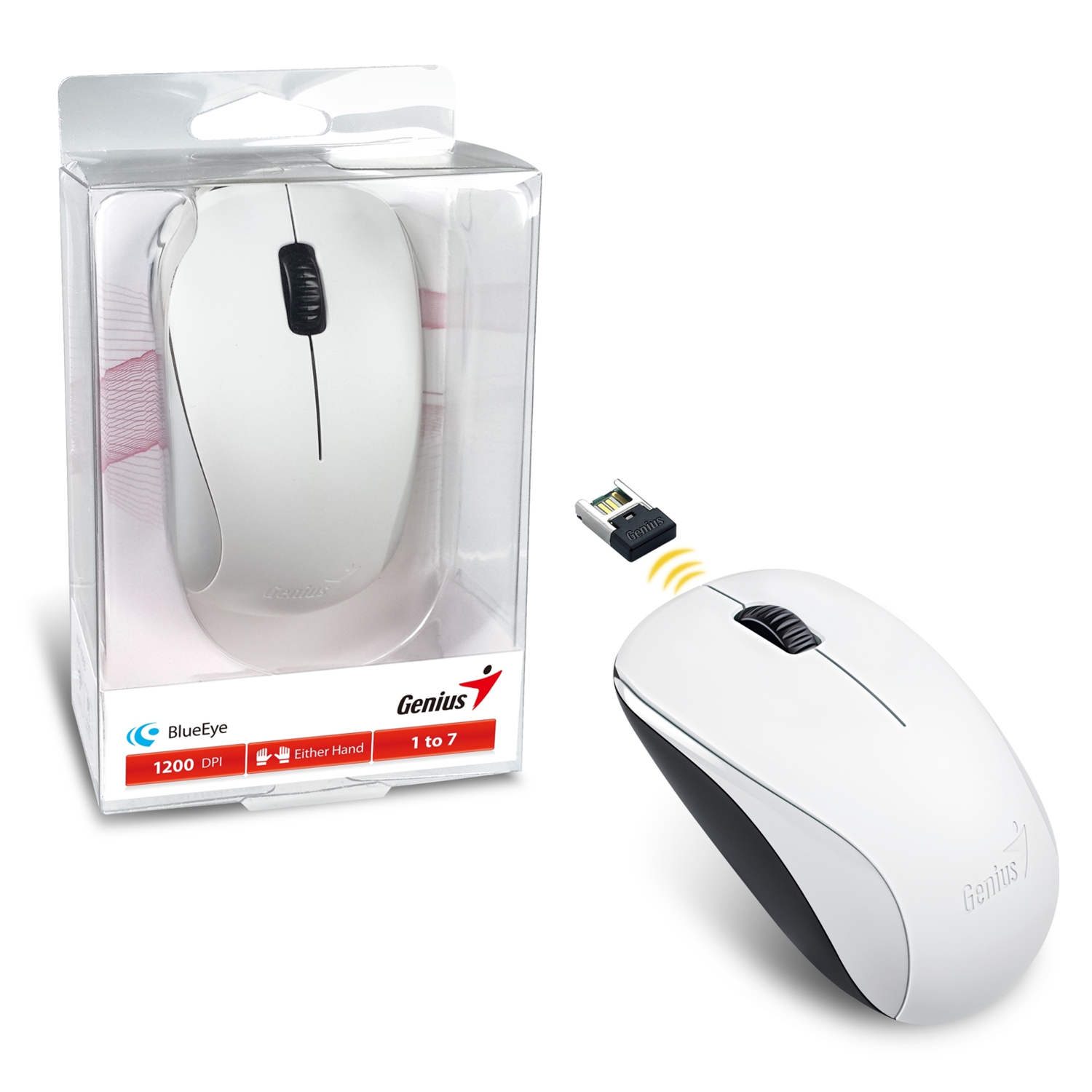 Genius NX-7000 Wireless Mouse White