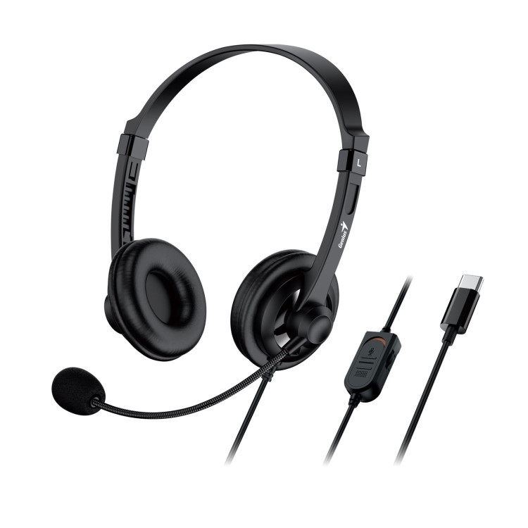 Genius HS-230U Headset with Mic, USB-C Connection
