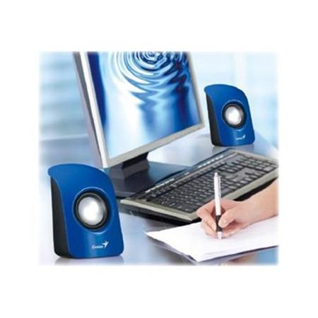 Genius SP-U115 Stereo USB Powered Speakers Blue