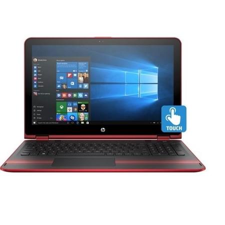 Refurbished HP Pavilion x360 15-bk062sa 15.6" Intel Core i3-6100U 2.3GHz 8GB 1TB Windows 10 Touchscreen Convertible Laptop in Red 