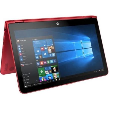 Refurbished HP Pavilion x360 15-bk062sa 15.6" Intel Core i3-6100U 2.3GHz 8GB 1TB Windows 10 Touchscreen Convertible Laptop in Red 