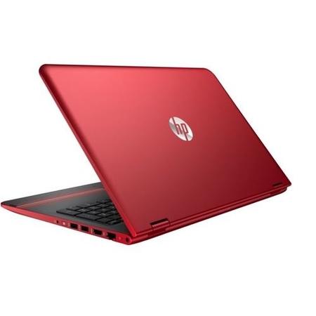 Refurbished HP Pavilion x360 15-bk062sa 15.6" Intel Core i3-6100U 2.3GHz 8GB 1TB Windows 10 Touchscreen Convertible Laptop in Red 
