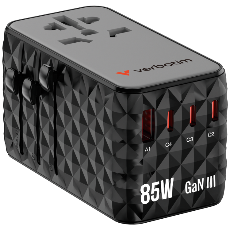 Verbatim AC Travel Adapter 3A 85W