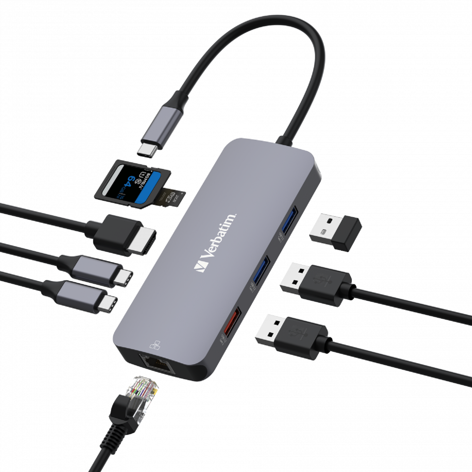 CMH 09 USB C Pro 9 Port Multiport Hub