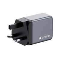 Verbatim 3-Port GaN 65W  Wall Charger Verbatim 3-Port GaN 65W  Wall Charger