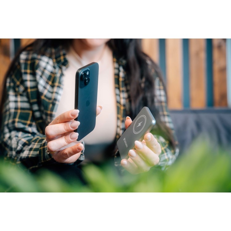Verbatim Charge ´n´ Go 5000mAh Magnetic Wireless Power Bank Grey