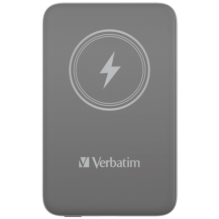 Verbatim Charge ´n´ Go 10000mAh Magnetic Wireless Power Bank Grey