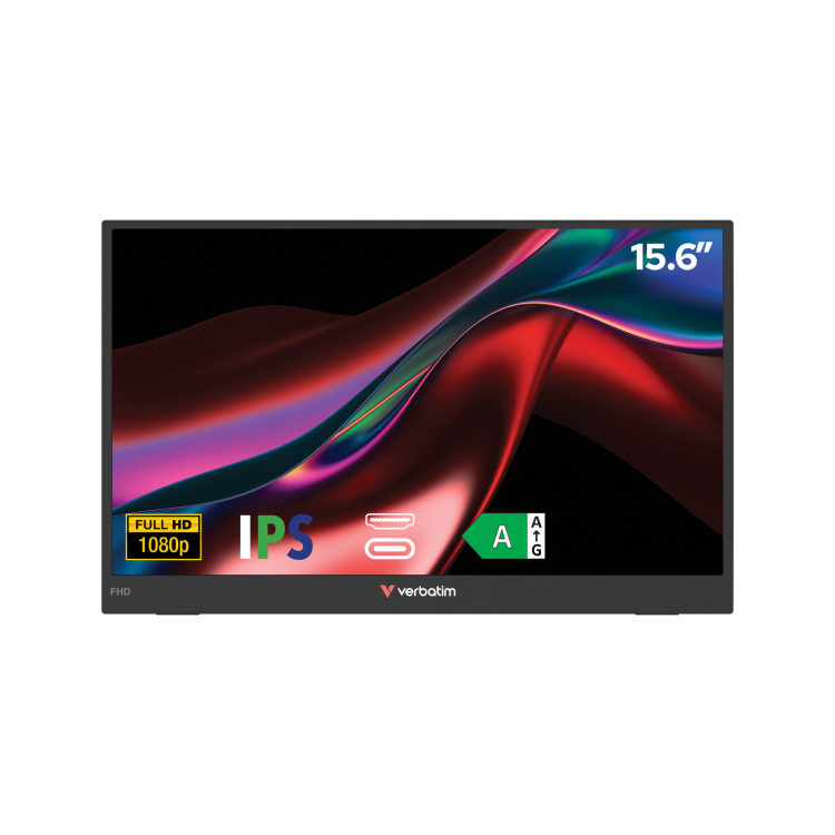 Verbatim 15.6" IPS Full HD USB-C 10-Ponit Multi Touch light Portable Monitor