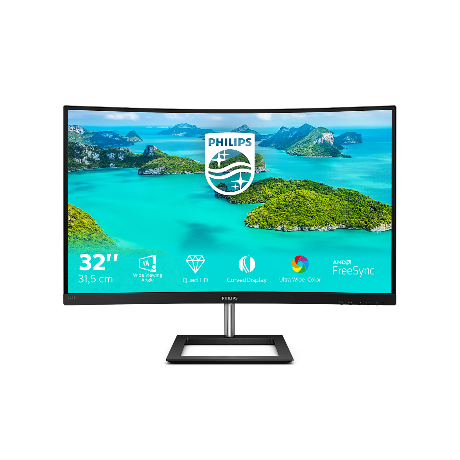 E Line 325E1C 32 VA QHD Curved Monitor
