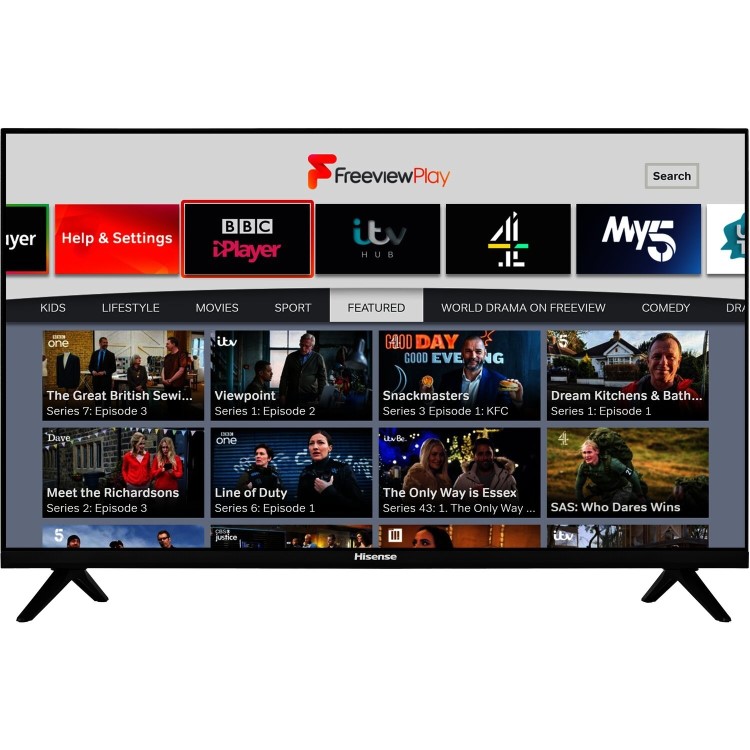 Hisense A4G 32 Inch HD Ready Freeview Play Smart TV
