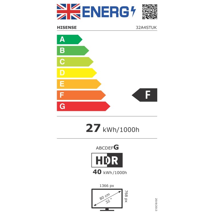 Hisense 32A4STUK 32 Inch Smart HD Ready LED TV – Smart TV with Built-In Wi-Fi & Freeview