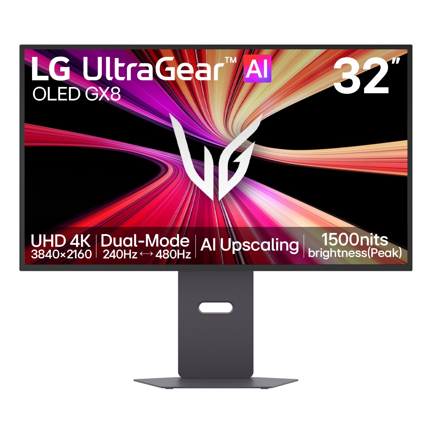 LG Ultragear Evo 32 Oled Dual Mode 4K UHD 240Hz Full Hd 480Hz 0.03Ms Gaming Monitor Black, Laptops Direct - 32GX870B-B.AEK