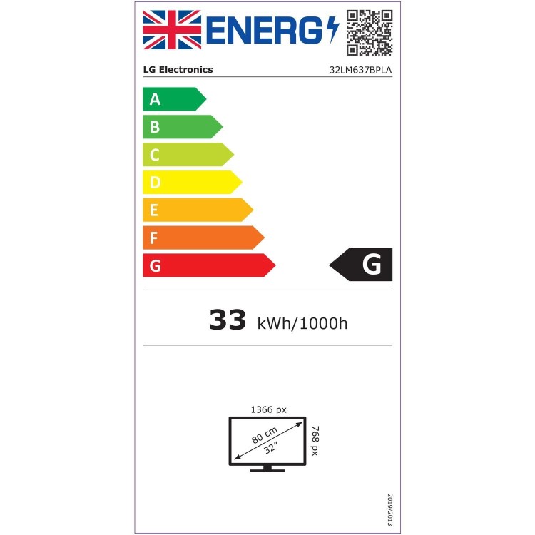 LG 32LM637BPLA 32 Inch LED HD Ready HDR Smart TV