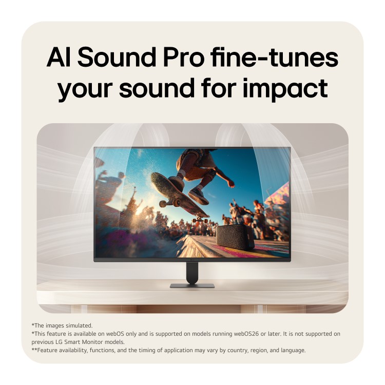 LG 32U501SB-B 32" IPS Full HD Smart AI Monitor 