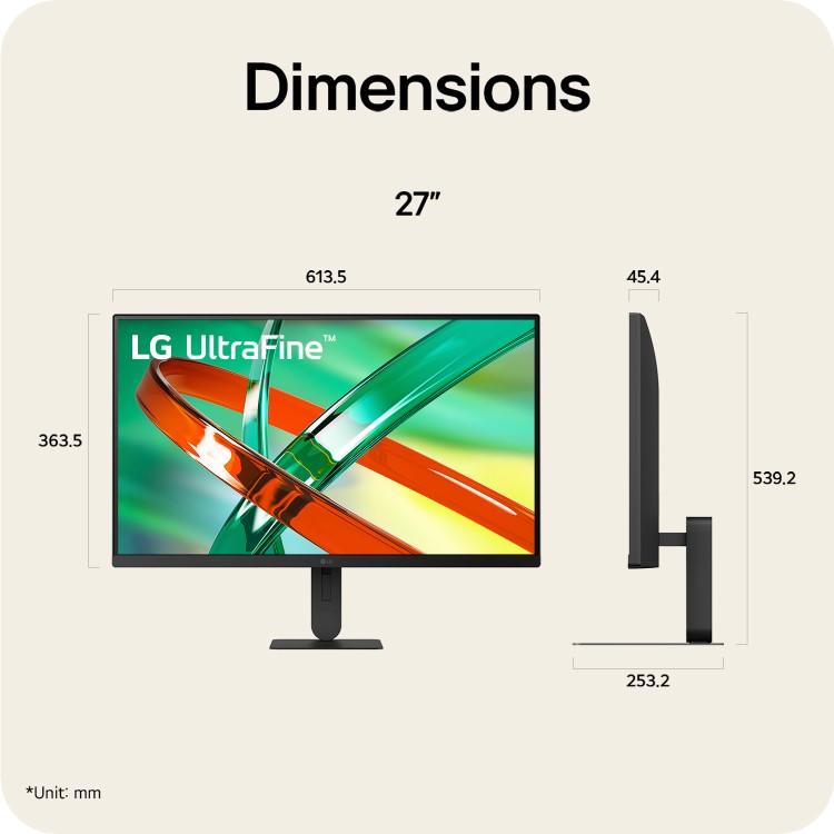 LG UltraFine U7 32" VA 4K UHD Height-Adjustable USB-C Monitor