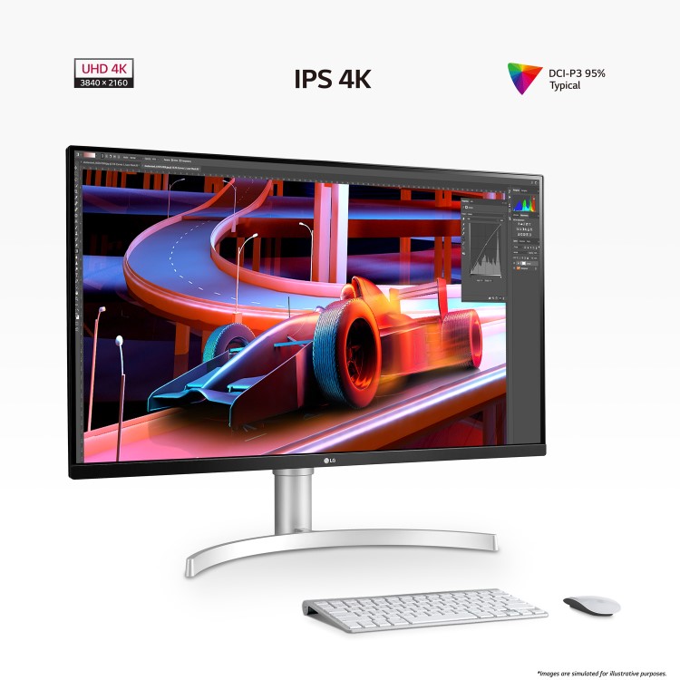 LG 32UN650P-W 32" IPS 4K UHD HDR Monitor