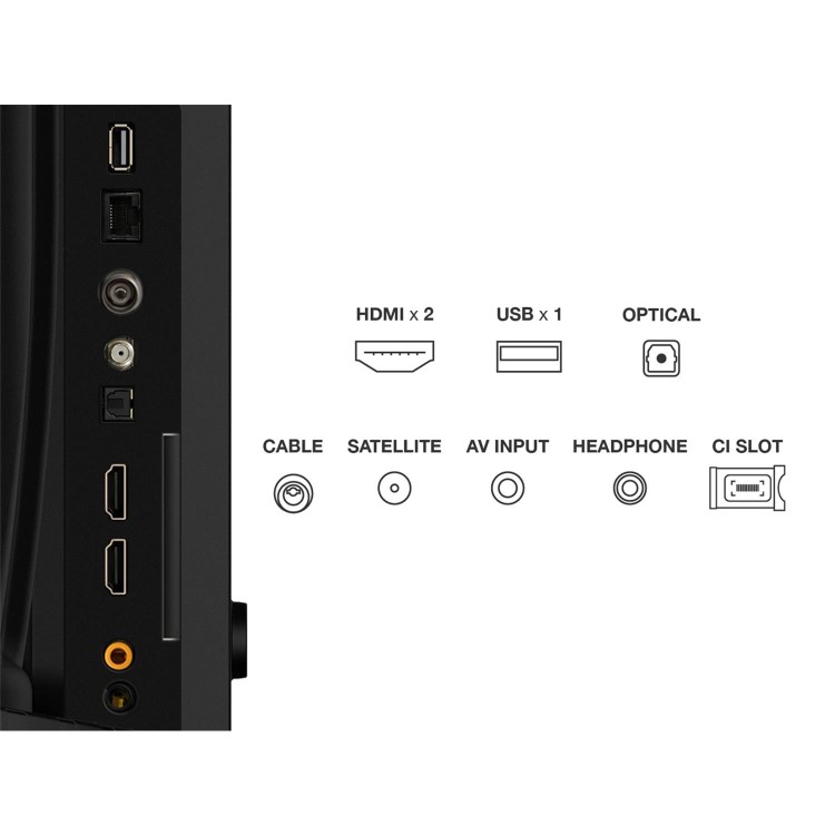 TCL 32V5C-UK 32" FHD QLED TV Google Smart TV