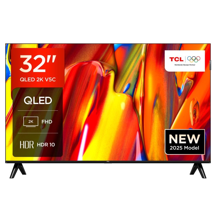 TCL 32V5C-UK 32-Inch QLED Full HD HDR Smart TV  Google TV Dolby Audio & HDMI 2.1
