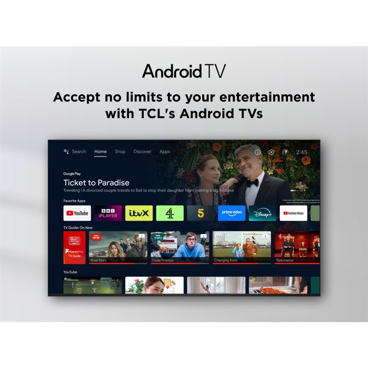 TCL 32V5C-UK 32" FHD QLED TV Google Smart TV
