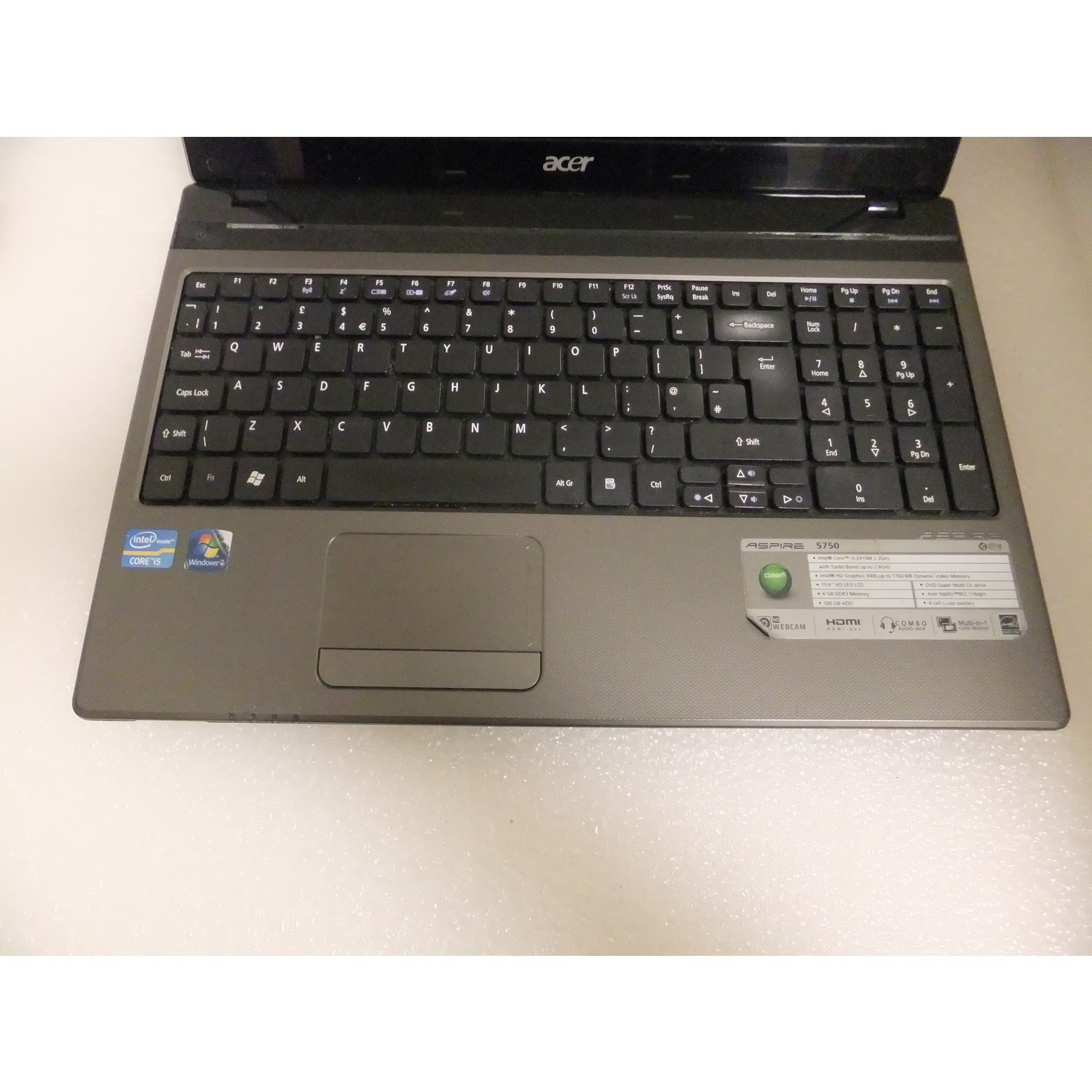 Aspire 5750 ( i5-2410M 2.3GHz) 2GBメモリ