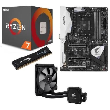 AMD Ryzen 1800X + Aorus Gaming 5 + HyperX Savage 8GB + Corsair H60 Bundle