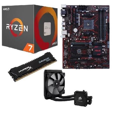 AMD Ryzen 7 1800X + Prime B350 Plus + HyperX Savage 8GB + Corsair H60 Bundle