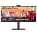 34BA85QE-B.AEK LG 34BA85QE 34" IPS QHD USB-C Webcam UltraWide Curved Monitor