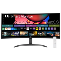 LG 34SR60QC 34" VA WQHD 100Hz Ultrawide webOS Smart Monitor