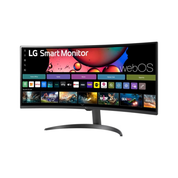 LG 34SR60QC 34" VA WQHD 100Hz Ultrawide webOS Smart Monitor