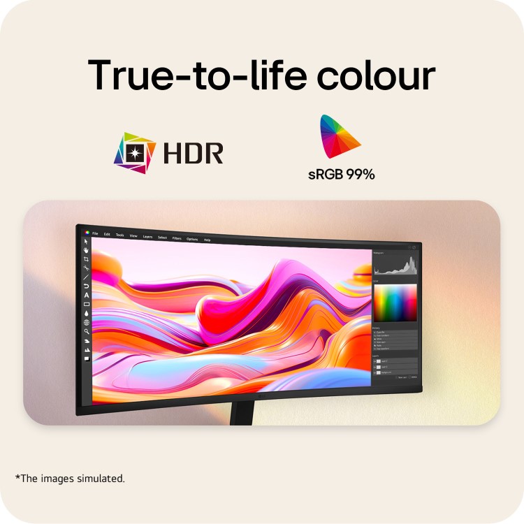 LG UltraWide U6 34" VA QHD 120Hz Curved Monitor