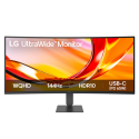 34U640B-B.AEK LG UltraWide 34" VA QHD 144Hz USB-C Height-Adjustable Curved Monitor