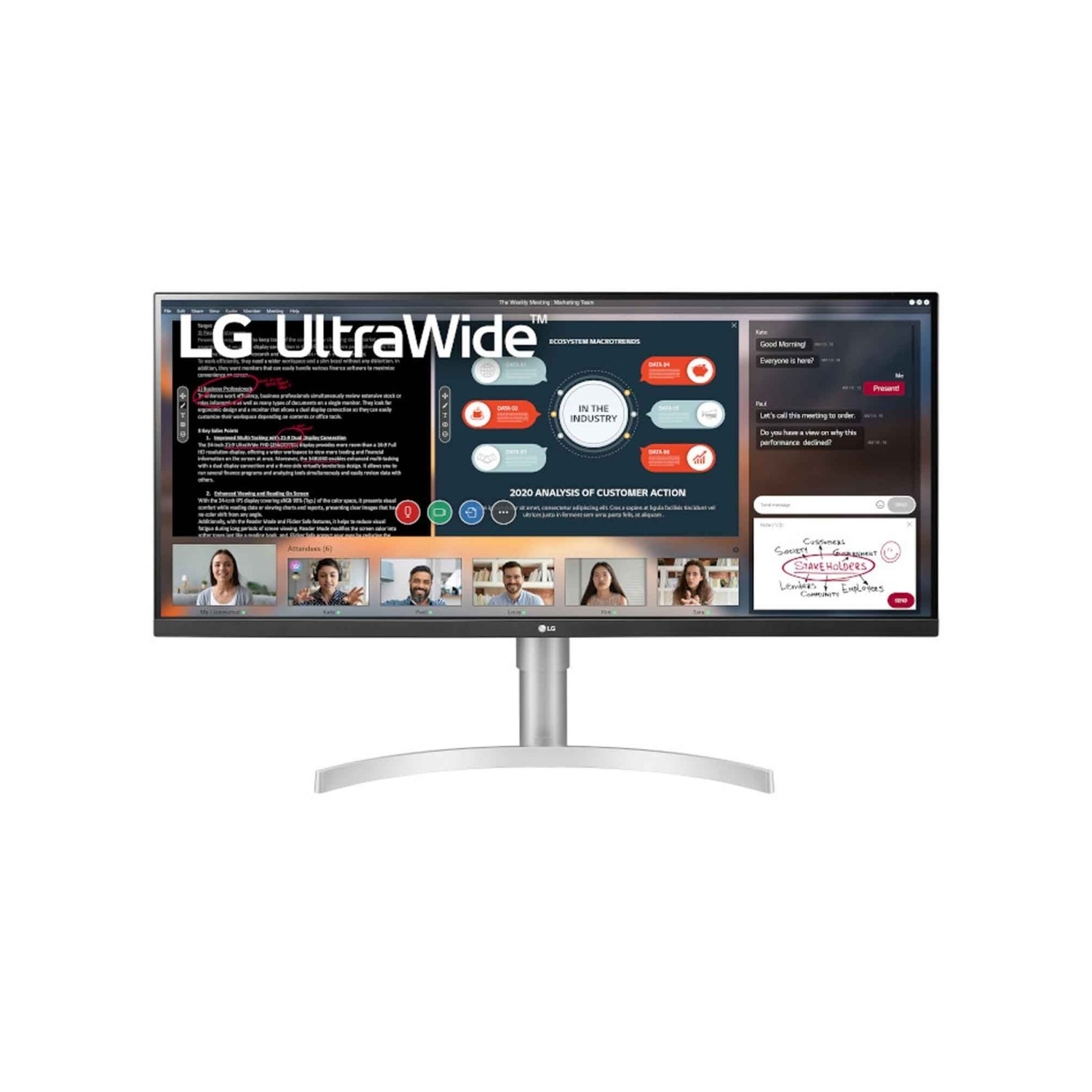 Lg 34wn650 W 34 Ips Full Hd Ultrawide Monitor Laptops Direct