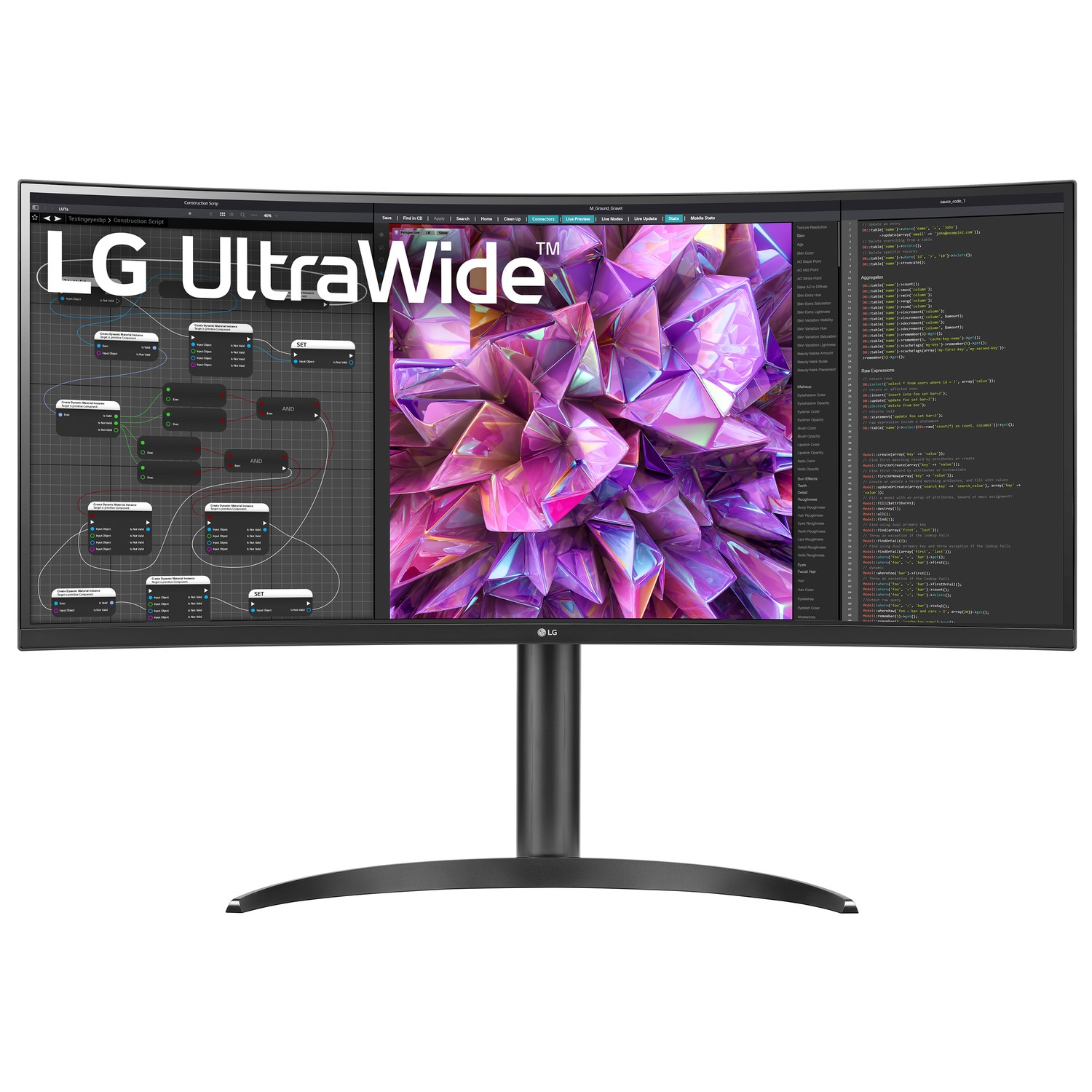 LG 34WQ75C 34 UltraWide QHD IPS USB-C Curved Monitor