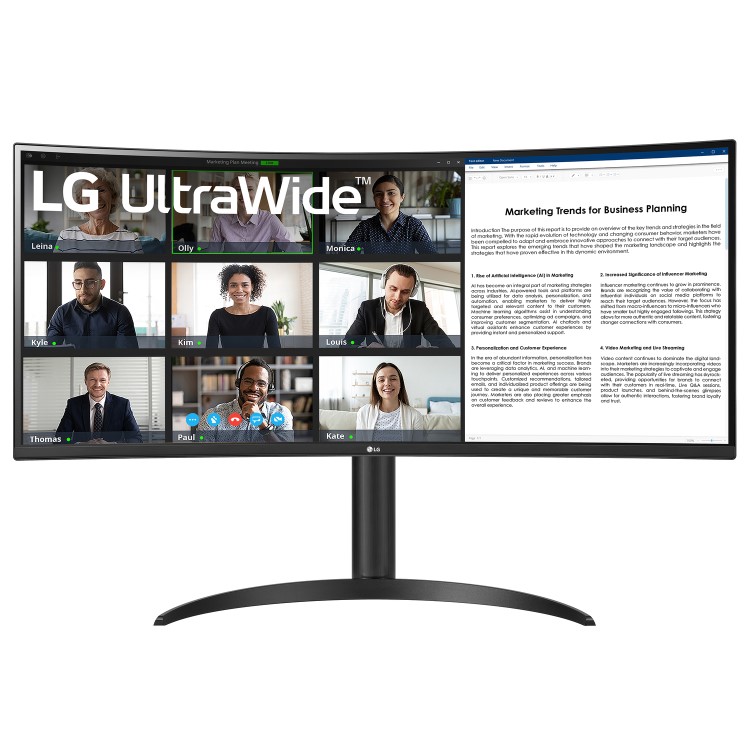 LG 34WR55QC 34" QHD VA Curved Monitor