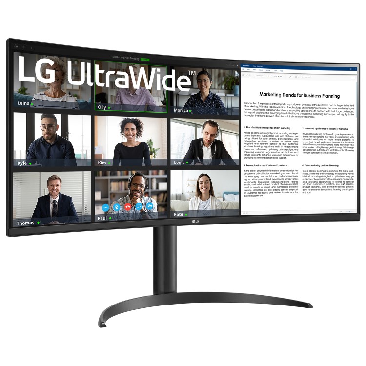 LG 34WR55QC 34" QHD VA Curved Monitor