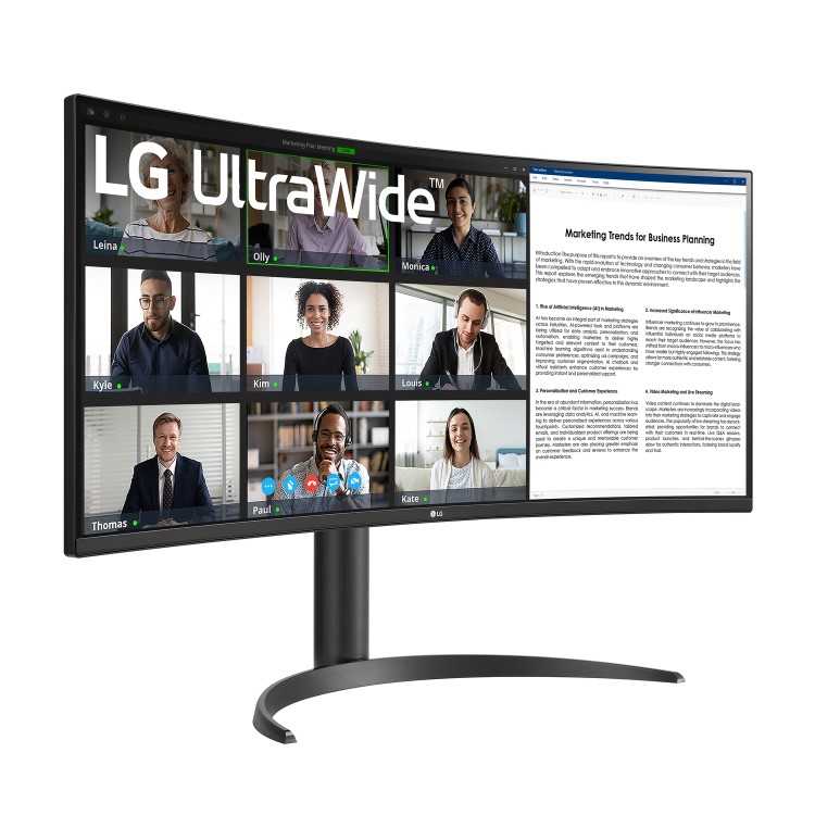 LG 34WR55QC 34" QHD VA Curved Monitor