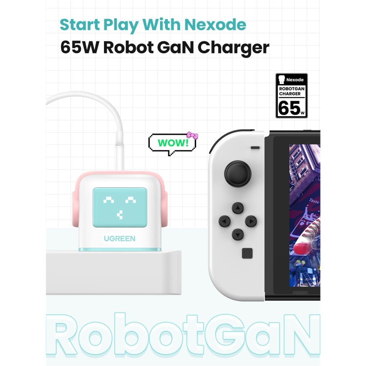 Ugreen Uno 65W 3-Port GaN Charger - Blue