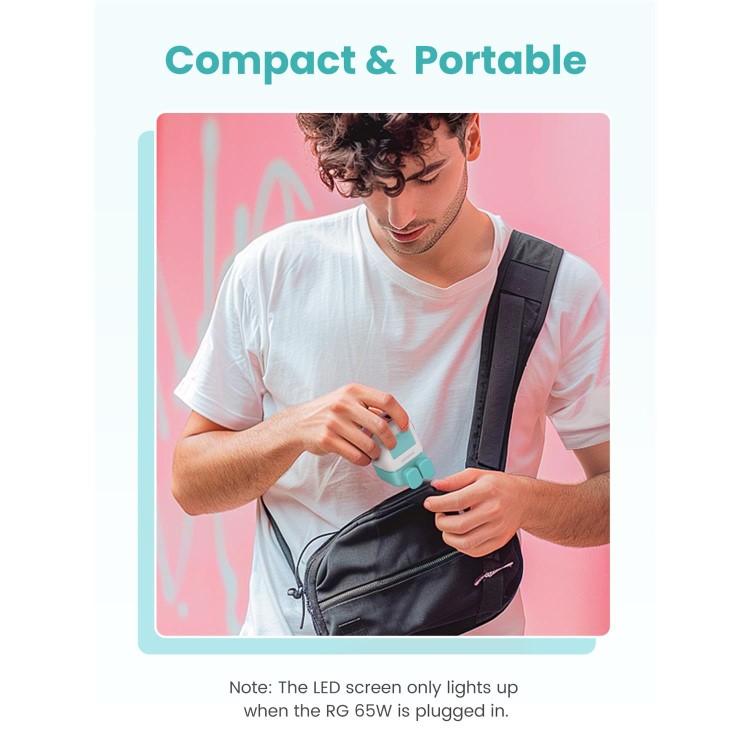 Ugreen Uno 65W 3-Port GaN Charger - Blue