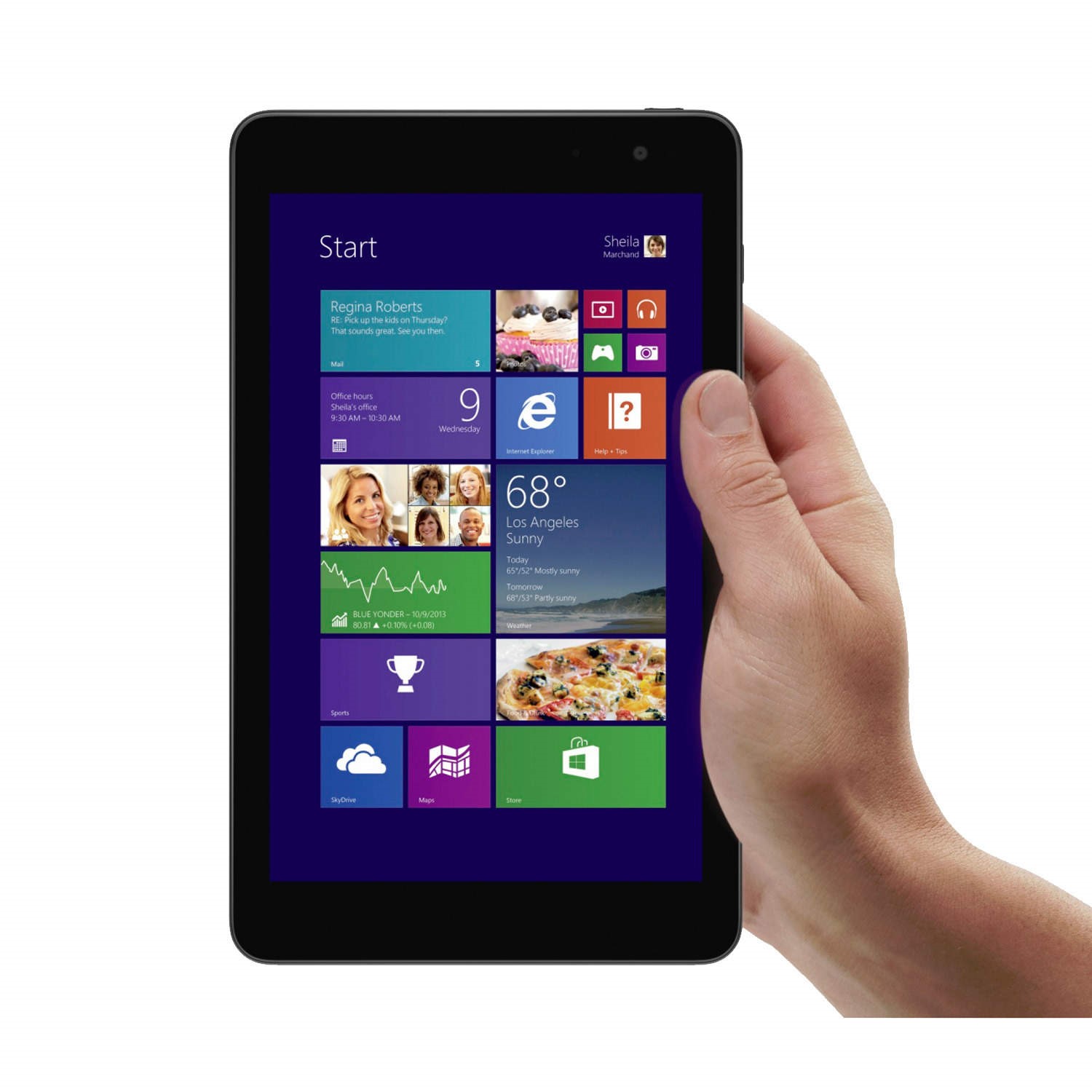 Dell Venue 8 Pro 3845 Intel Atom Z3735G 1GB 32GB 8 Inch IPS Windows 8.1 Tablet - White + 1 Year 