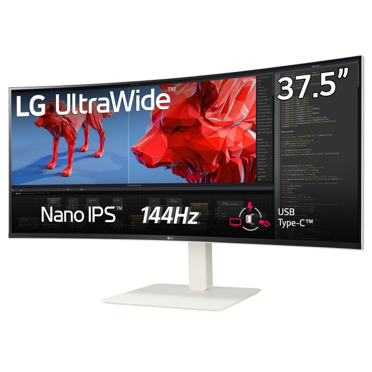 LG 38WR85QC UltraWide 38" QHD IPS 144Hz Curved Monitor