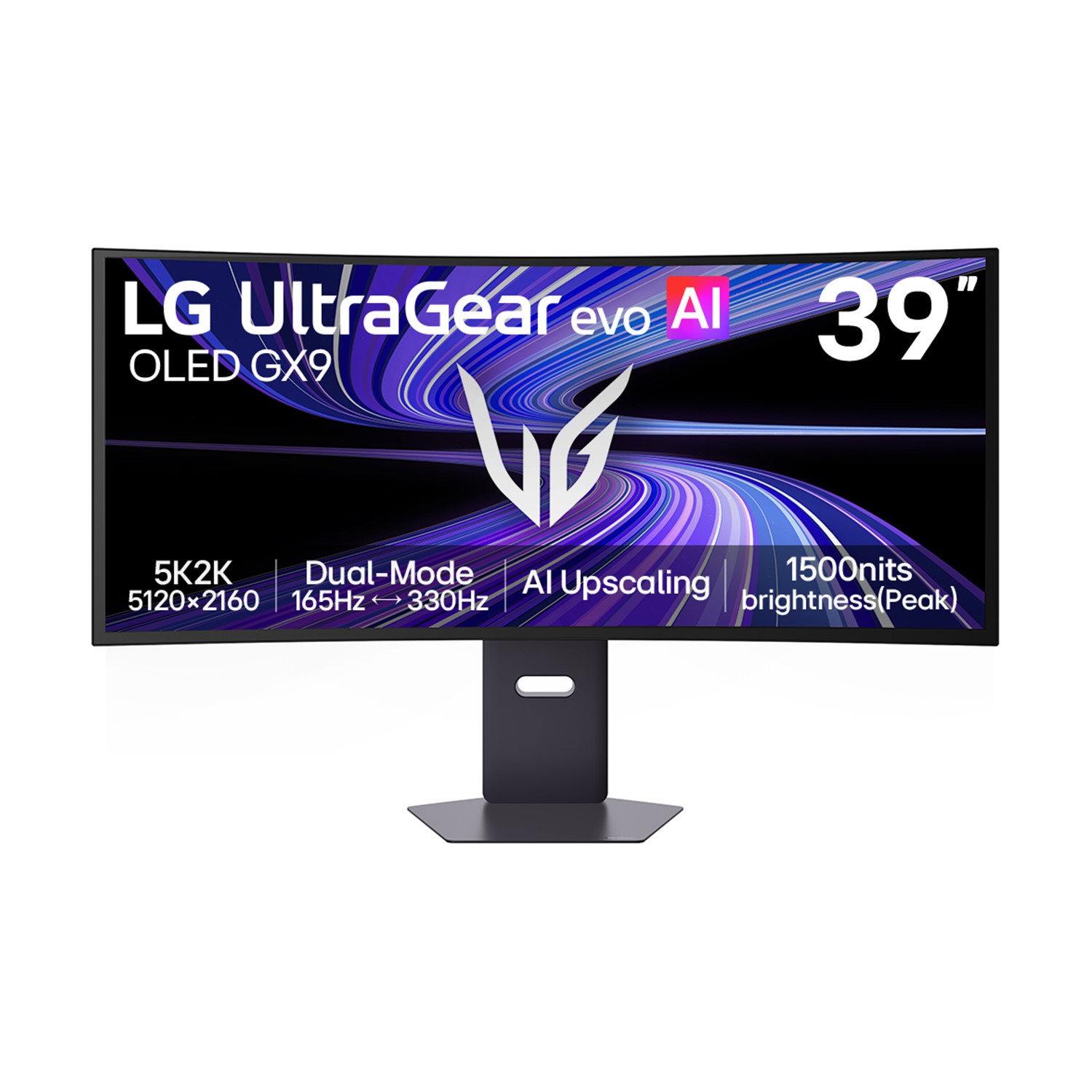 Lg UltraGear 39GX950B Evo GX9 39 Oled 5K2K 165Hz Usb-C Height-Adjustable Curved Gaming Monitor