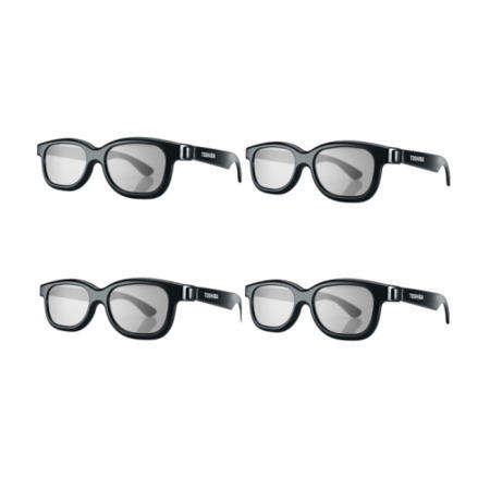 Toshiba Passive 3D Glasses - 4 Pack